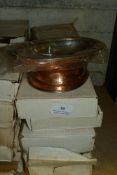 12 Copper & Stainless Steel Balti Dishes