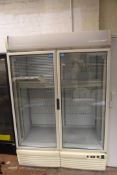 Double Door Display Refrigerator