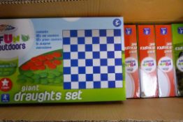 *Box Containing 12 Fun Outdoors Giant Draughts Set