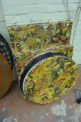 *3 Rectangular - 3 Square & 5 Circular Decoupage Table Tops