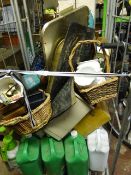 Trolley Containing Assorted Pine Disinfectant - Plant Pots etc