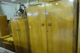 3 Piece Oak Bedroom Suite comprising of 2 Wardrobes & Matching Dressing Table