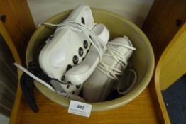 Stone Planter containing 2 Telephones