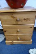 Pine Chest of 3 Drawers