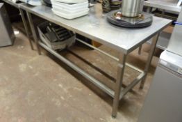 Stainless Steel Preparation Table