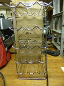 Chrome 15 Bottle Wine Rack