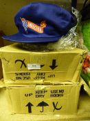 2 Boxes of Blue Baseball Caps