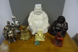 Collection of Ceramic and other Buddhas