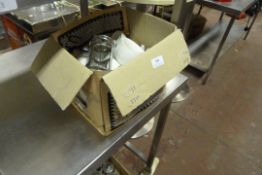 Box containing Cafetiere Pots etc