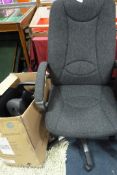 *2 High Back Executive Chairs - Grey (1 Boxed)
