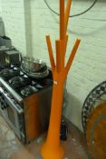 *Contemporary Orange Patterned Coat Stand