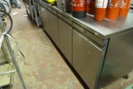 Large Williams 4 Door Refrigerated Preparation Counter