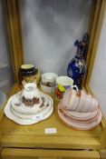 Mixed lot of Collectable China including Royal Worcester - Cups - Saucers - Character Jug - etc