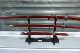 3 Samurai Swords
