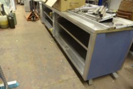 *Large Stainless Steel Serve Over Cafeteria Unit