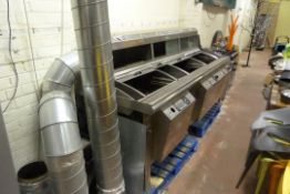 Hopkins HCE 3 Pan Fish Range with Single Chip Box & Extraction Unit
