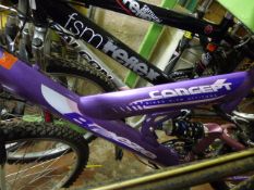 Concept Mountain Bike with Suspension - Purple
