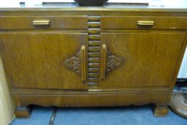 Oak Deco Sideboard