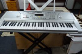 *61 Key 100 Tone Acoustic Solutions Keyboard Complete with Stand - Cover & Mains Adaptor