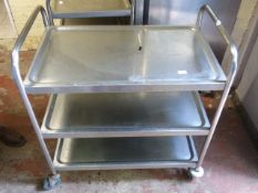 3 Tier Stainless Steel Catering Trolley