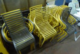 *16 Stackable Exterior Chairs