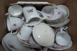 Box Containing Victoria China Tea Set