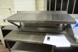Stainless Steel Shelf Unit with Undershelf Ref 002
