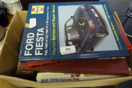 Box containing Assorted Blue Peter Annuals - Haynes Manuals Reference Books etc