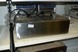 *Stainless Steel Counter Top 2 Basket 2 Compartment Fryer REF405