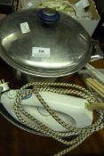 Stainless Steel Lidded Saucepan & Steam Iron