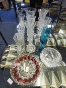 Collection of Cut Glass, Crystal Vases etc