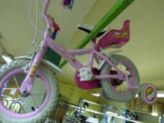 Cup Cake Pink Tricycle with Stabilisers