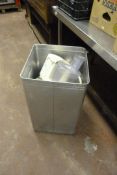 Aluminium Grundy Bin containing Assorted Jugs etc