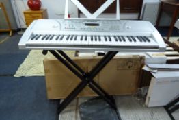 *61 Key 100 Tone Acoustic Solutions Keyboard Complete with Stand - Cover & Mains Adaptor