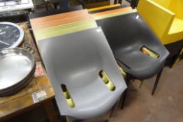 *11 Stackable Contemporary Coloured Chairs