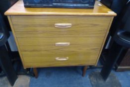 Teak Chest of 3 Drawers