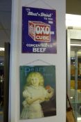 2 Reproduction Enamel Signs - Oxo & Pears