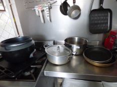 Assorted Stainless Steel Sauce pans, Saute Pans, Cooking Pots etc