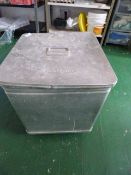 Aluminium Grundy Bin on Wheels