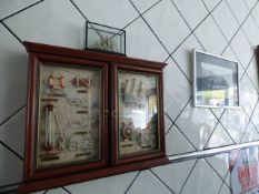 Decorative Key Box and Two Framed Prints