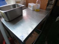 Stainless Steel Topped Preparation Unit