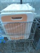 *Galvanised Basket containing Kneeling Mats