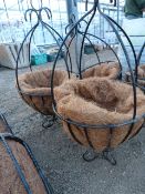 *Pair of Spanish Style Hanging Baskets