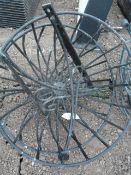 *Pair of Plastic Coated Wrought Iron Hanging Baskets