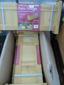 *5 Gardman Solid Wood Patio Troughs