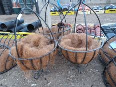 *3 Spanish Style Hanging Baskets