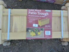 *Pair of Gardman Solid Wood Garden Troughs