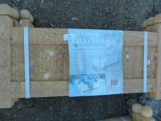 *Pair of Gardman Solid Wood Garden Troughs