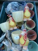 *Box of Novelty Plant Pots