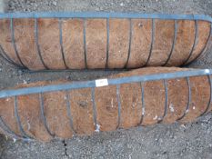 *Pair of Metal Window Boxes with Natural Liners